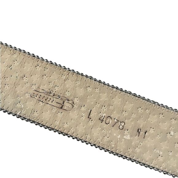 B.B. SIMON Fur and Crystal Embellished Western Belt Size Large - Picture 15 of 15